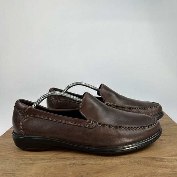 Mens Cole Haan Venetian II‎ Brown Leather Casual Driving Loafers Shoes Size 11.5 - Picture 1 of 8